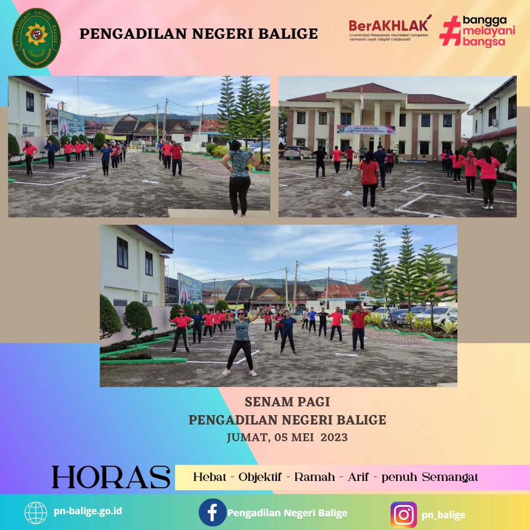 SENAM PAGI PENGADILAN NEGERI BALIGE JUMAT 05 MEI 2023